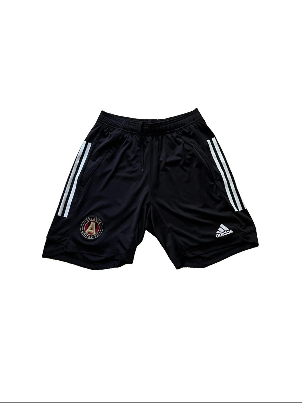 Adidas Atlanta United Men's Black Pocket Drawstring Athletic Shorts Size Medium